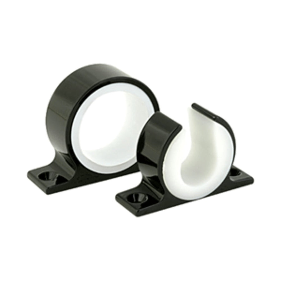 Lees Single Rod Rack Set - Bright Black Finish