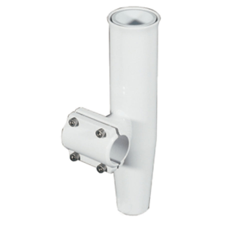 Lees Clamp-on Rod Holder - White Aluminum - Horizontal Mount - Fits 1.315 O.d. Pipe