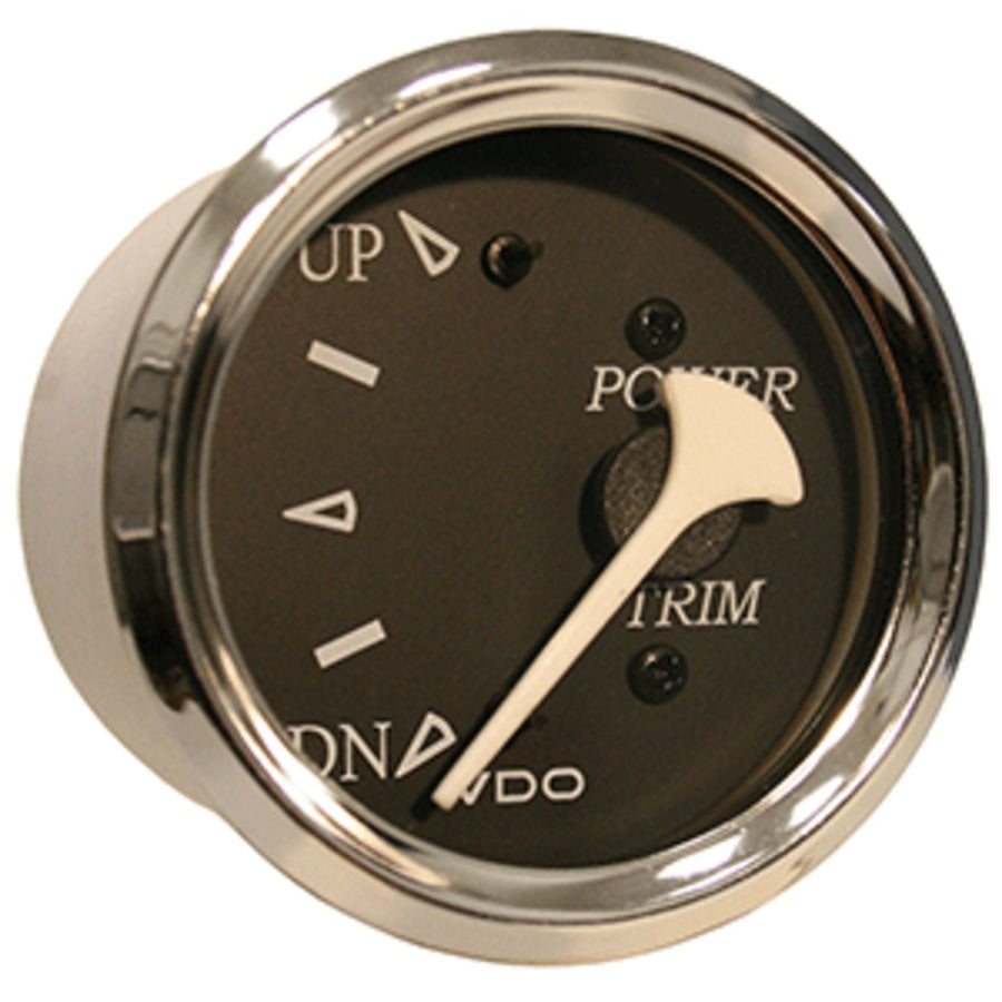 Vdo Allentare Black Trim Gauge - For Use W/mercury/volvo/yamaha 2001+ Engines - 12v - Chrome Bezel