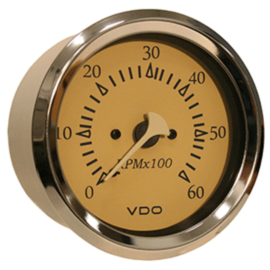 Vdo Allentare Teak 6000rpm 3-3/8 (85mm) Sterndrive Tachometer - 12v