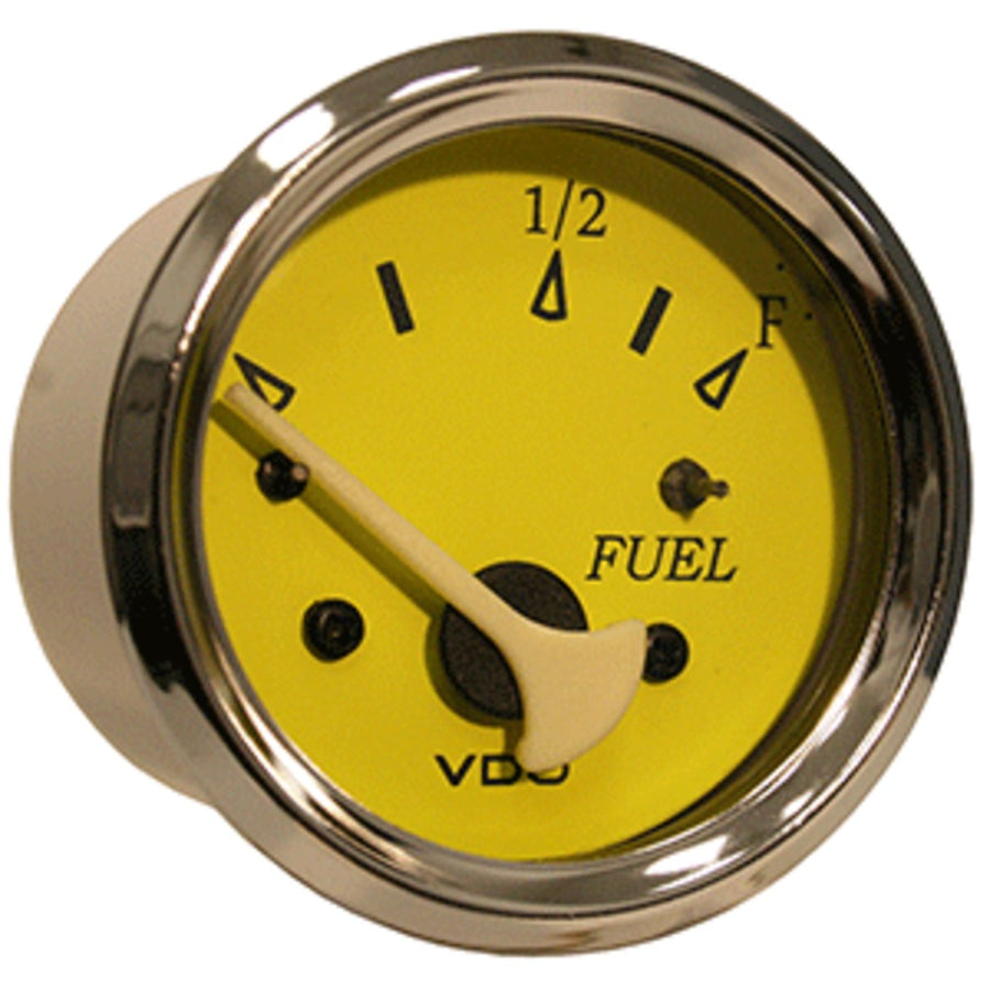 Vdo Allentare Yellow/blue Fuel Level Gauge - Use W/marine 240-33 Ohm Fuel Senders - 12v