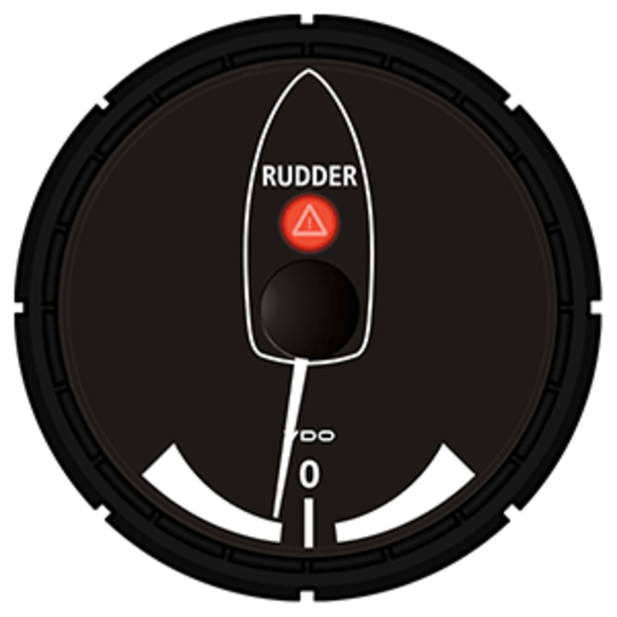 Vdo Viewline Onyx Rudder Angle Indicator 3 3/8 (85mm) 12/24v - Use With Vdo Sender