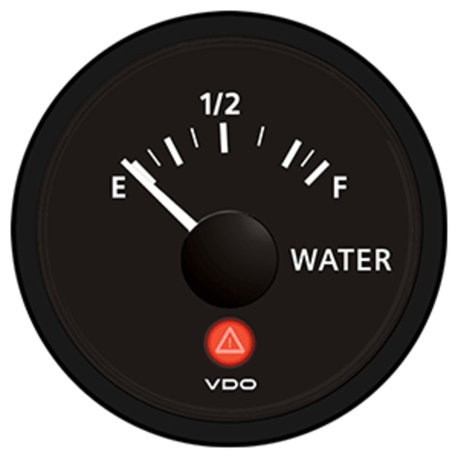 Vdo Viewline Onyx Freshwater Gauge 12/24v - Use With Vdo 10-180 Ohm Sender
