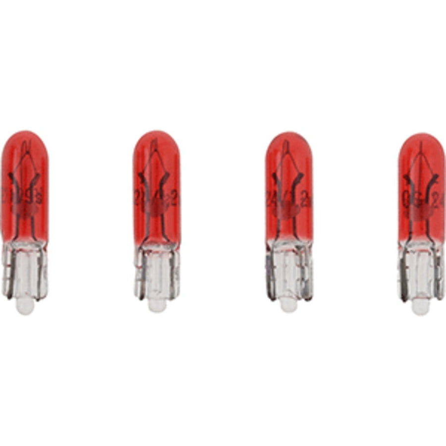 Vdo Type D Wedge Based Peanut Bulb - Red