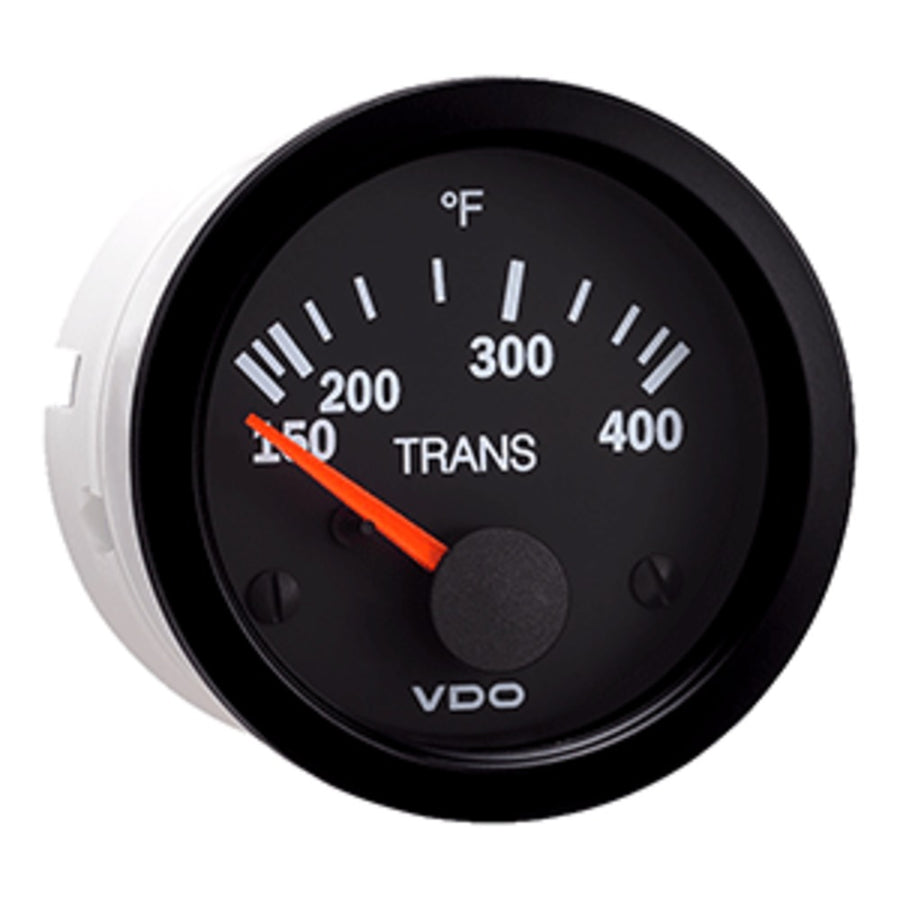 Vdo Vision Black 400°f Transmission Temperature Gauge - Use With Vdo  Sender - 12v