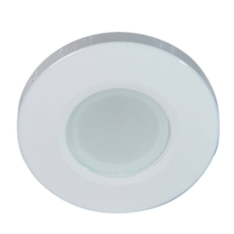 Lumitec Orbit Flush Mount Down Light - Blue Non-dimming, Red Non-dimming & White Dimming W/white Housing