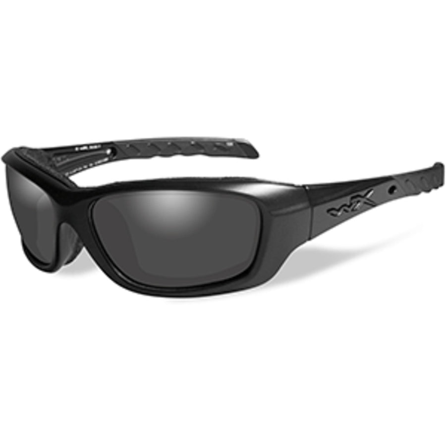 Wiley X Gravity Black Ops Sunglasses - Smoke Grey Lens - Matte Black Frame