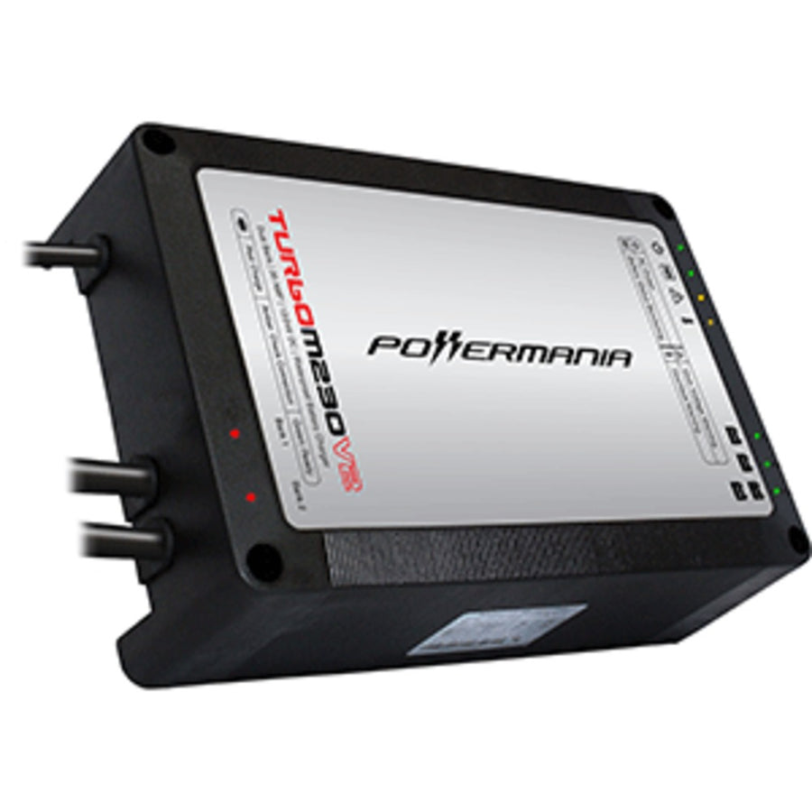 Powermania Turbo M230v2 - Dual Bank Waterproof Onboard Charger - 12/24v Dc - 30 Amp