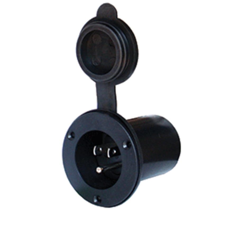 Powermania Ac Plug Port - Black