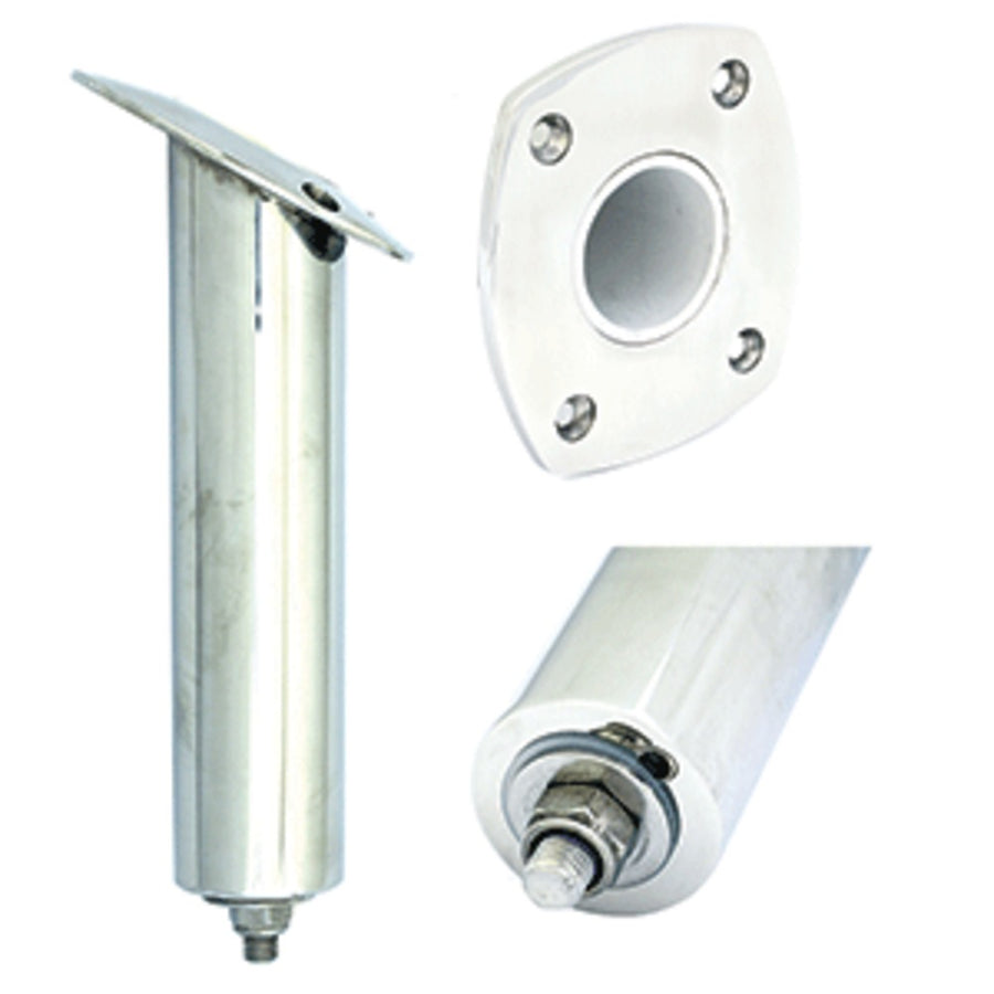 Tigress 4 Hole Extra Long Swivel Rectangular Head Rod Holder - 30° - 12-1/2