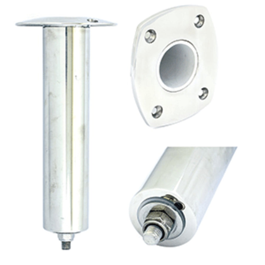 Tigress 4 Hole Extra Long Swivel Rectangular Head Rod Holder - 0° - 12-1/2