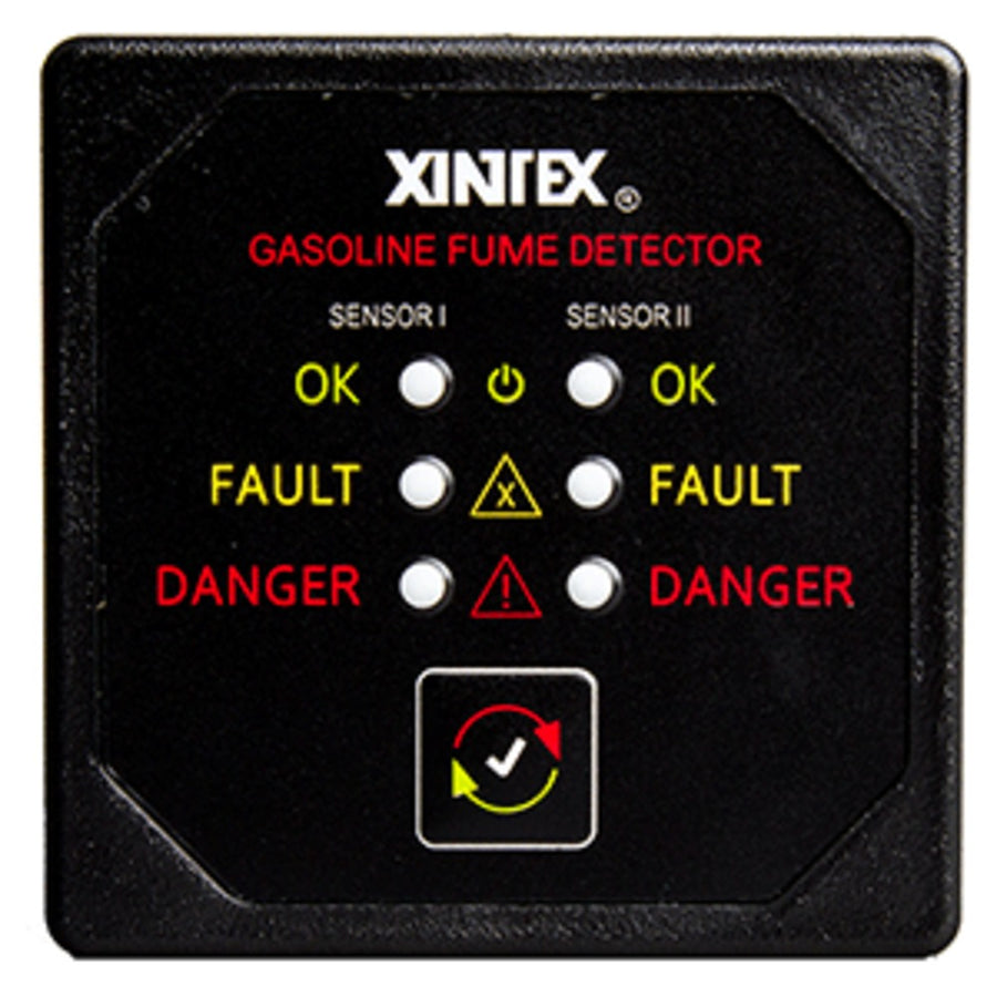Xintex Gasoline Fume Detector W/2 Plastic Sensors - Black Bezel Display