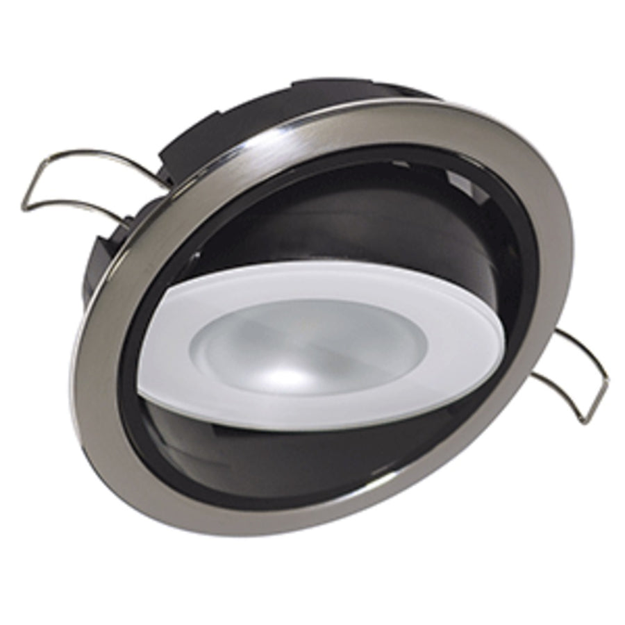 Lumitec Mirage Positionable Down Light - White Dimming, Red/blue Non-dimming - Polished Bezel
