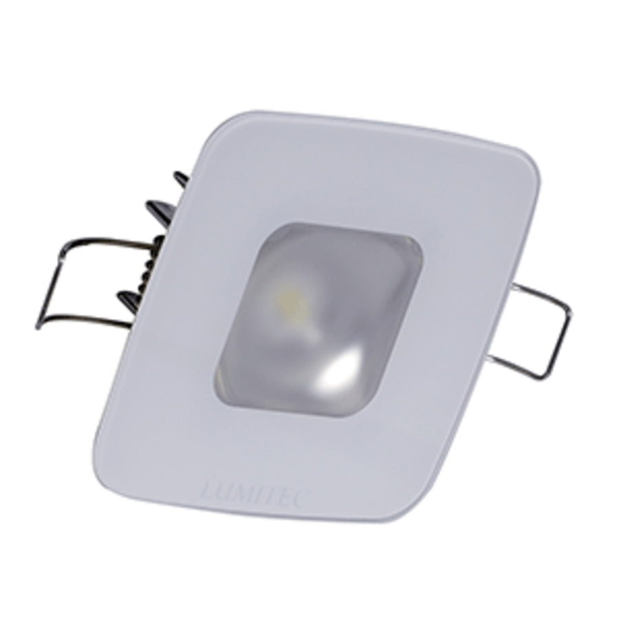 Lumitec Square Mirage Down Light - Spectrum Rgbw Dimming - Glass Housing - No Bezel