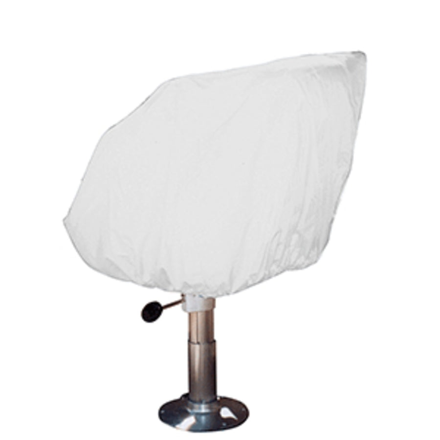 Taylor Made Helm/bucket/fixed Back Boat Seat Cover - Vinyl White