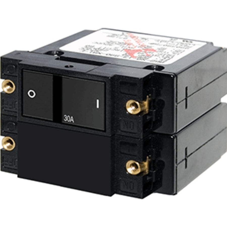 Blue Sea 7414 A-series Flat Rocker Circuit Breaker - Double Pole - 30a