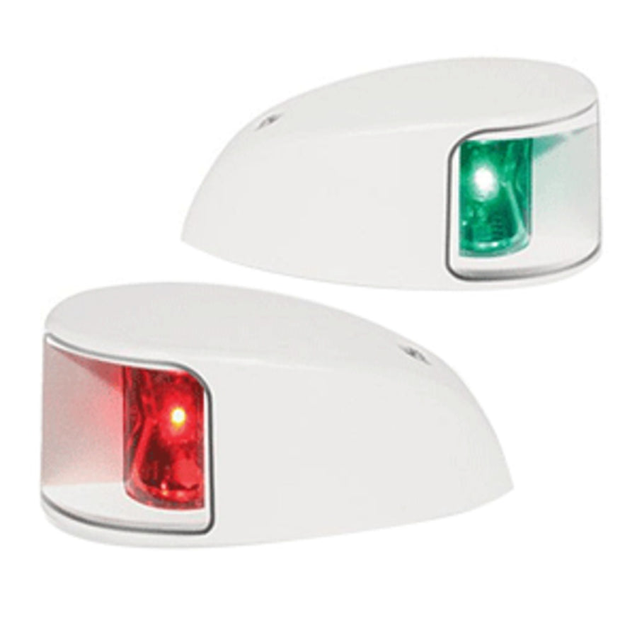 Hella Marine Naviled Deck Mount Port & Starboard Pair - 2nm - Clear Lens/white Housing