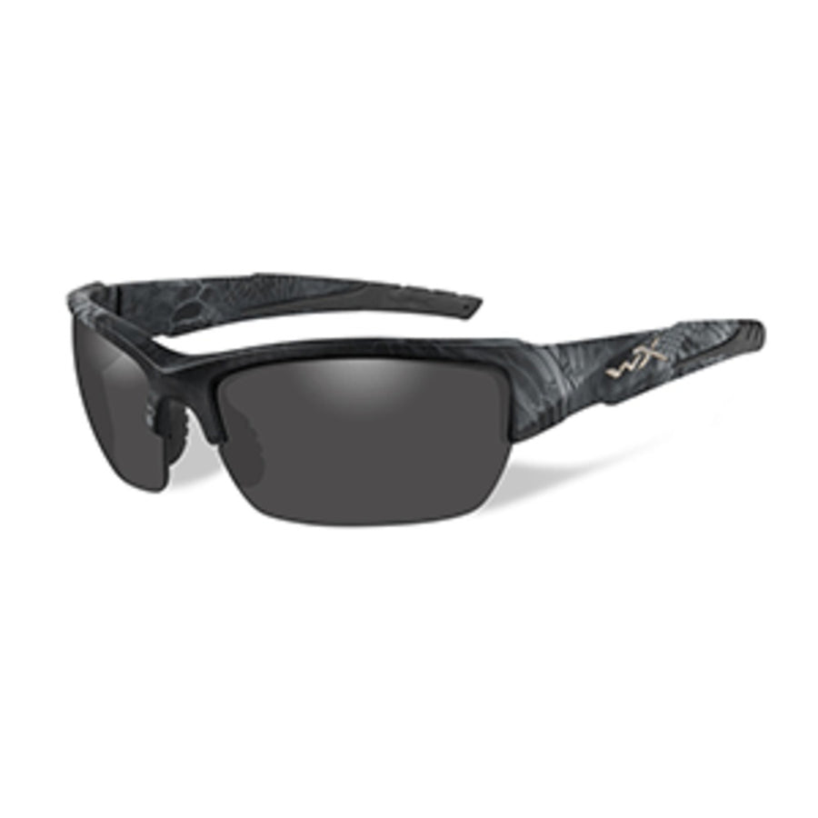 Wiley X Valor Sunglasses - Polarized Smoke Grey Lens - Kryptek Typhon Frame