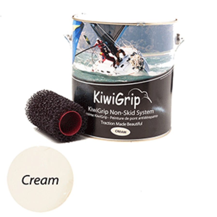 Kiwigrip 4 Liter Can - Cream W/4 Roller