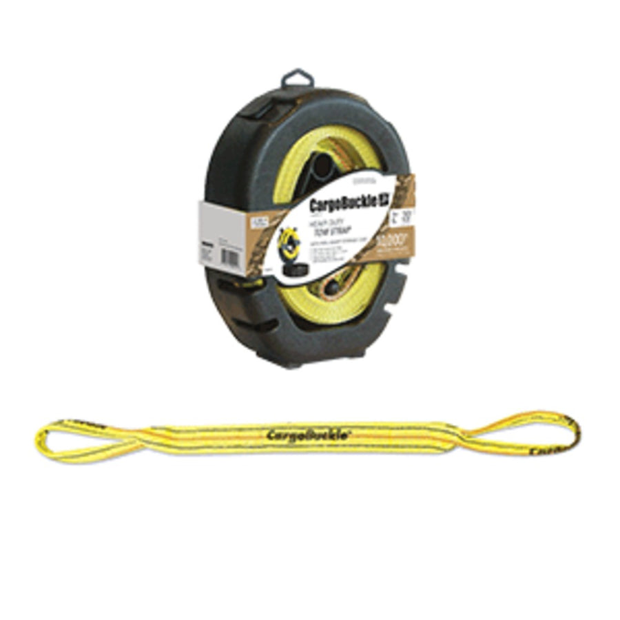 Cargobuckle Reel-smart Tow Strap W/reel Smart Storage Case - 20'