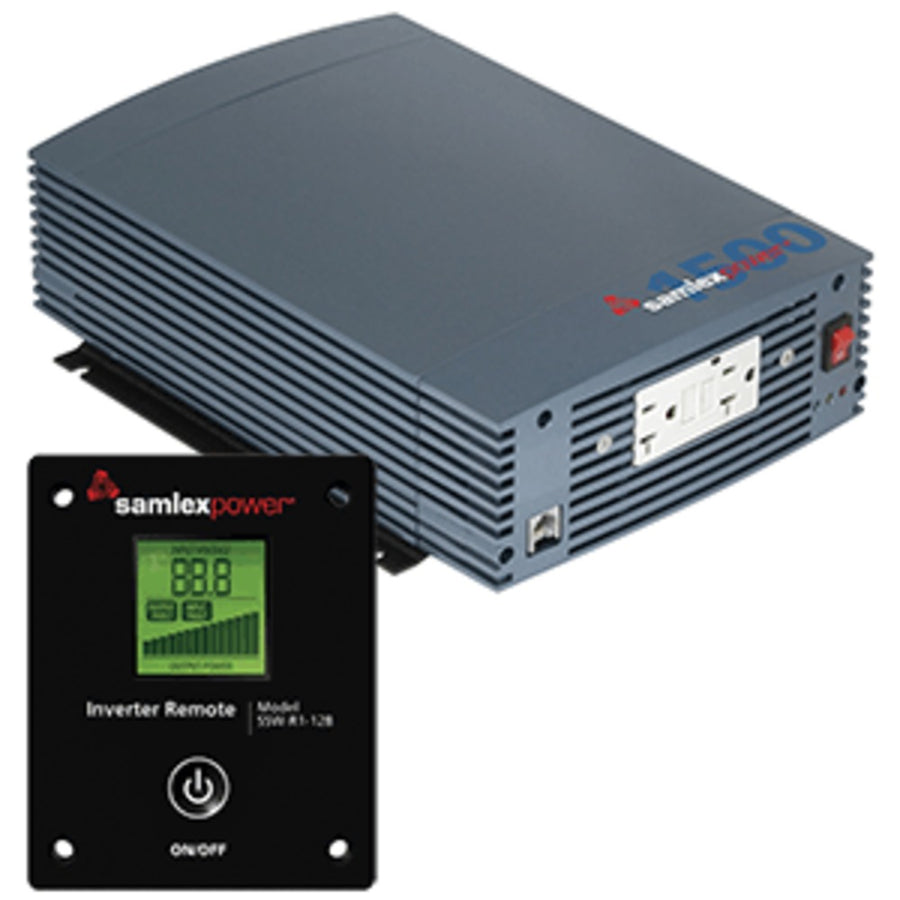Samlex 1500w Pure Sine Wave Inverter - 12v W/lcd Display Remote Control