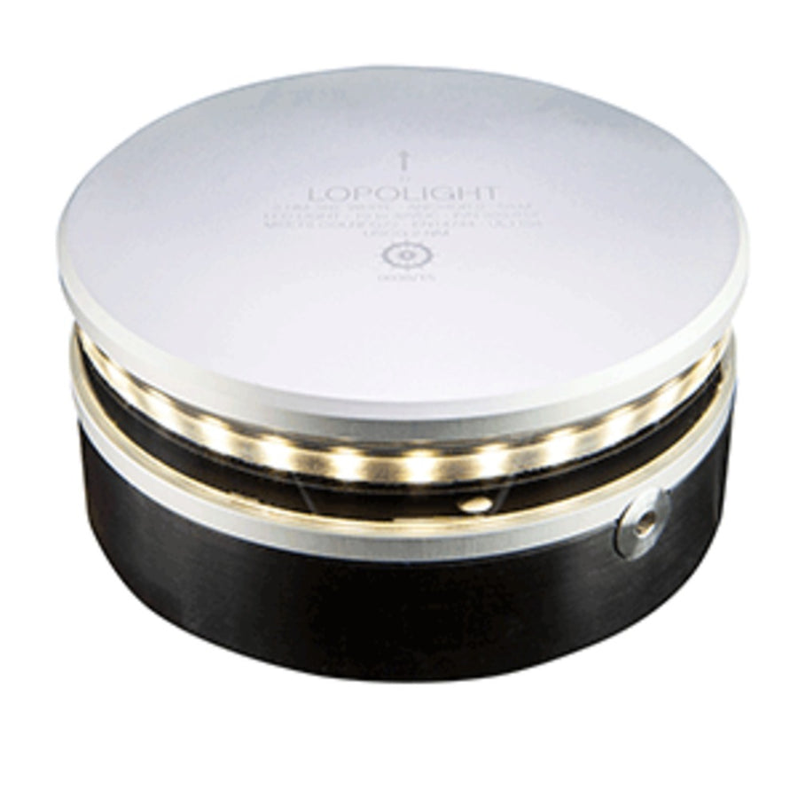Lopolight 360° White Anchor Light - 2nm F/vessels Up To 164'(50m) - Round Housing - Horizontal Mounting W/15m Cable