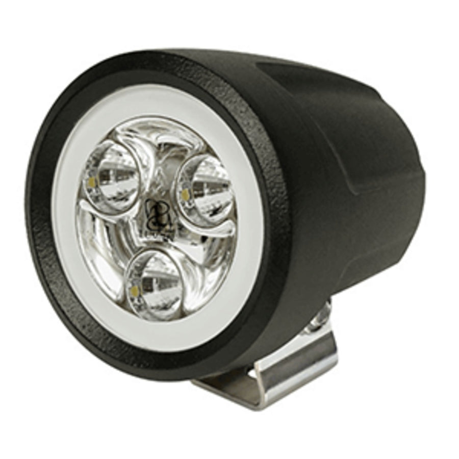 Lumitec Pinnacle Led Flood Light - White Non-dimming - Black Housing - Bracket Mount