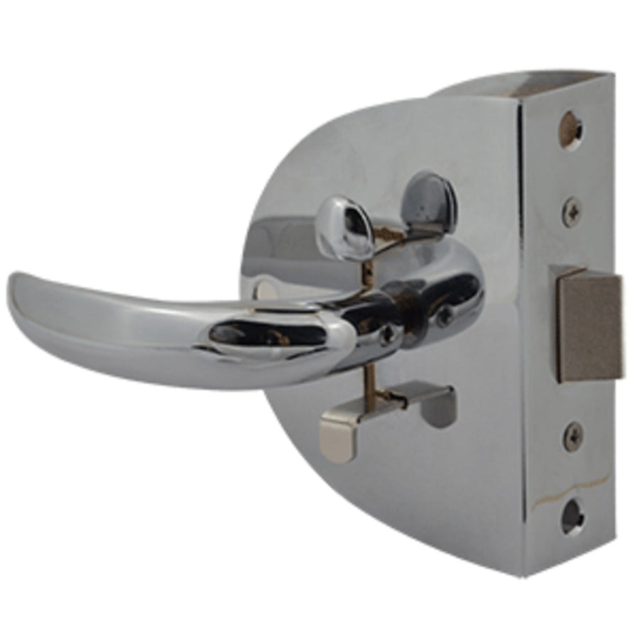 Southco Compact Swing Door Latch - Chrome - Non-locking