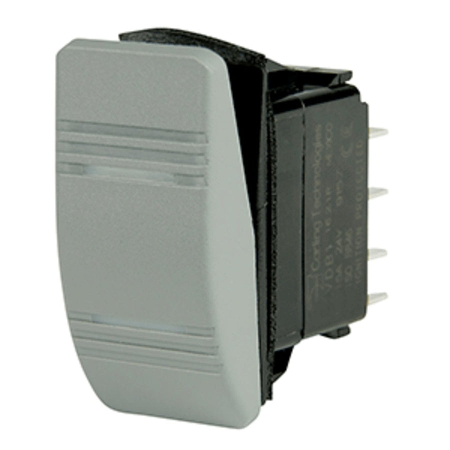 Bep Dpdt Contura Switch - 2-amber Leds - Gray - On/on