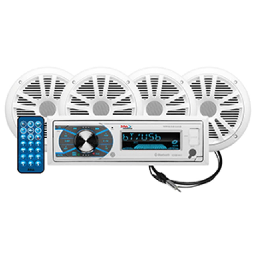 Boss Audio Mck632wb.64 Package Am/fm Digital Media Receiver; 2 Pairs Of 6.5 Speakers & Antenna