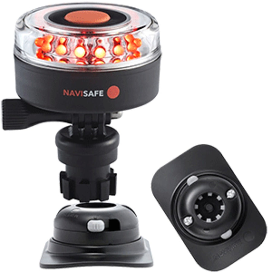 Navisafe Navilight All Red 360° 2nm W/navimount Base & Rib Mount - Black
