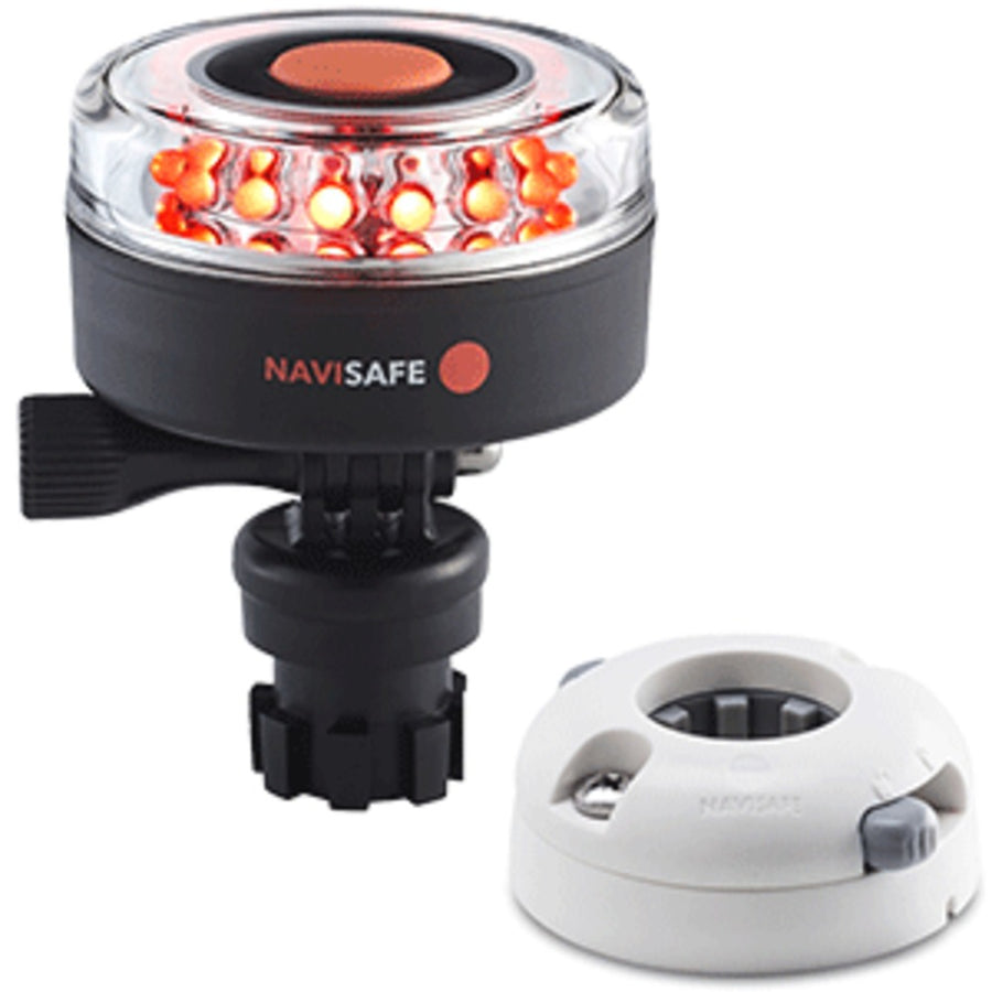 Navisafe Navilight All Red 360° 2nm W/navimount Base & Horizontal Mount - White