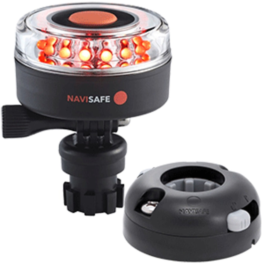 Navisafe Navilight All Red 360° 2nm W/navimount Base & Horizontal Mount - Black