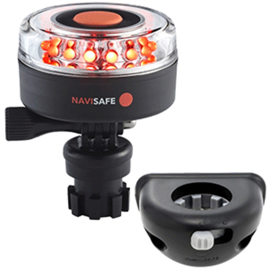 Navisafe Navilight All Red 360° 2nm W/navimount Base & Vertical Mount - Black