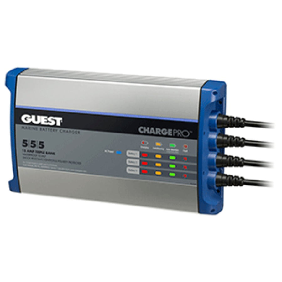 Guest On-board Battery Charger 15a / 12v - 3 Bank - 120v Input