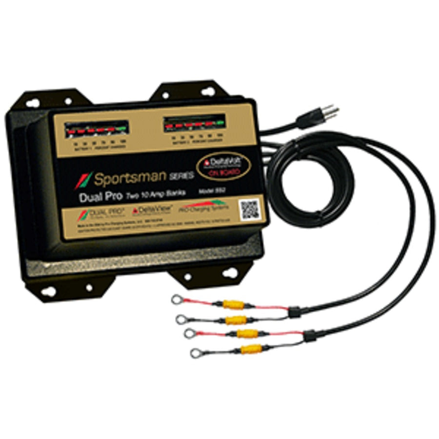 Dual Pro Sportsman Series Battery Charger - 20a - 2-10a-banks - 12v/24v