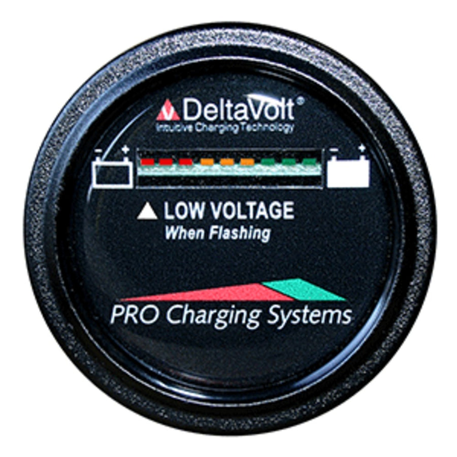 Dual Pro Battery Fuel Gauge - Deltaview® Link Compatible - 72v System (6-12v Batteries, 12-6v Batteries, 9-8v Batteries)
