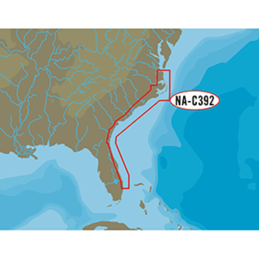 C-map Nt+ Na-c392 - Icw: Norfolk To West Palm - Fp-card Format