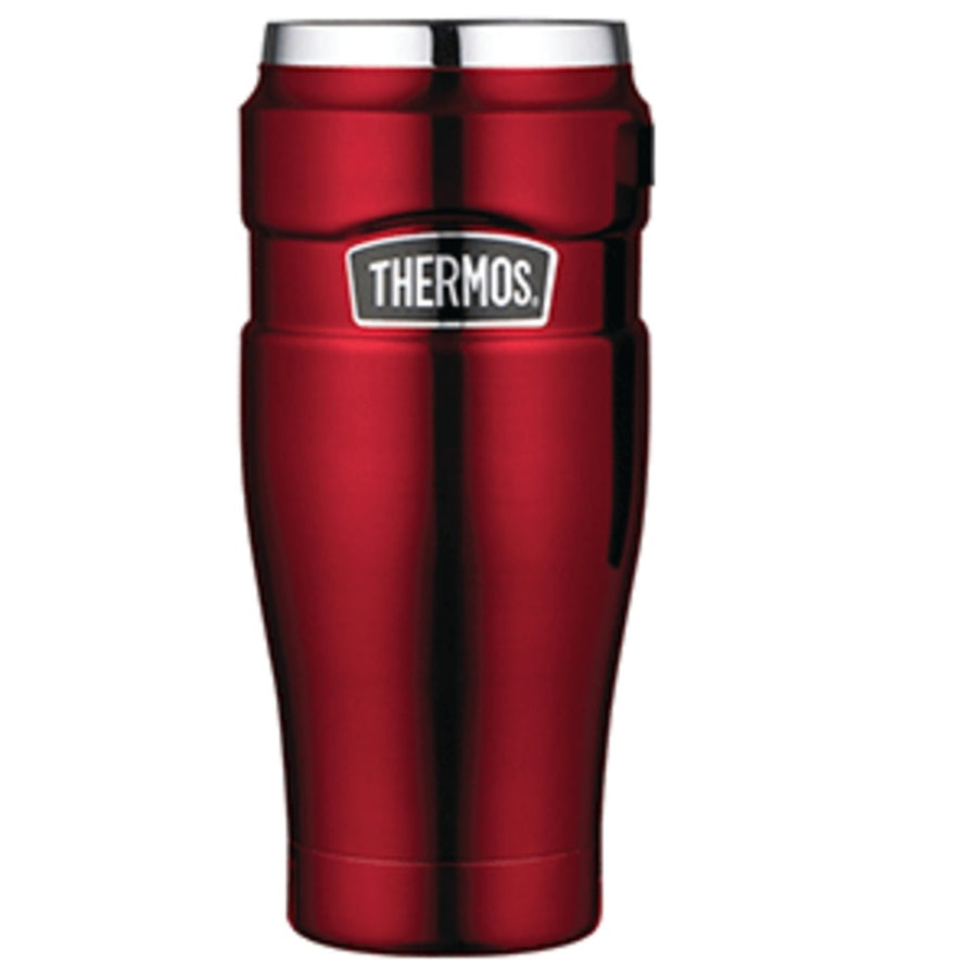 Thermos Stainless King™ Vacuum Insulated Travel Tumbler - 16 Oz. - Stainless Steel/cranberry