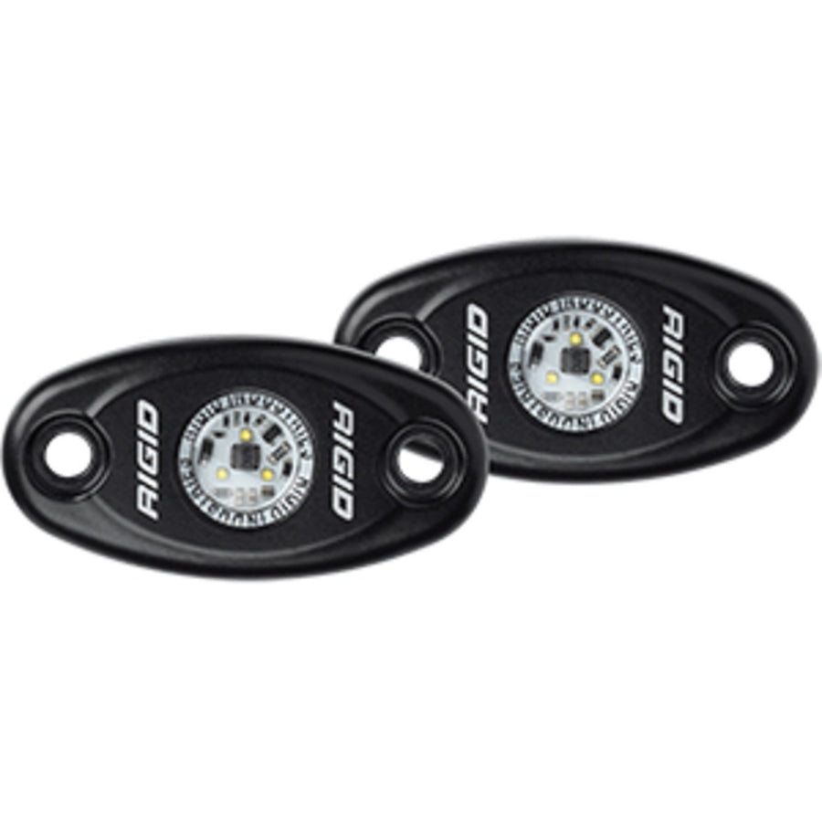 Rigid Industries A-series Black High Power Led Light - Pair - Warm White