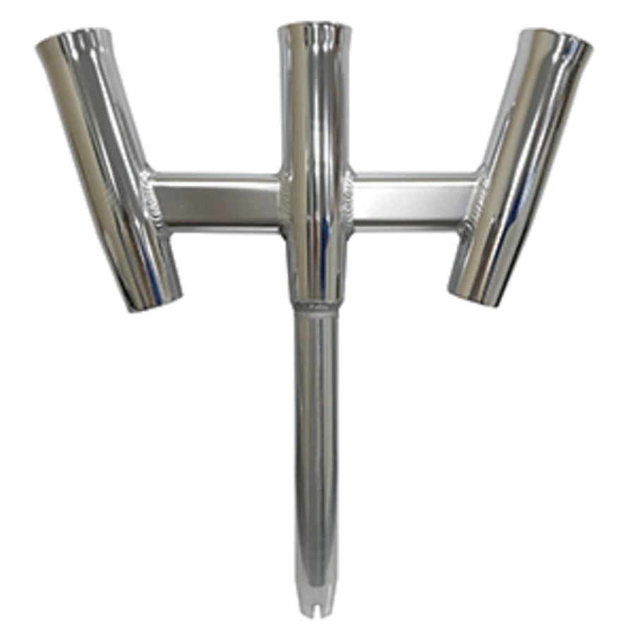 Tigress Gs Trident Rod Holder - Straight Butt - Polished Alumunim