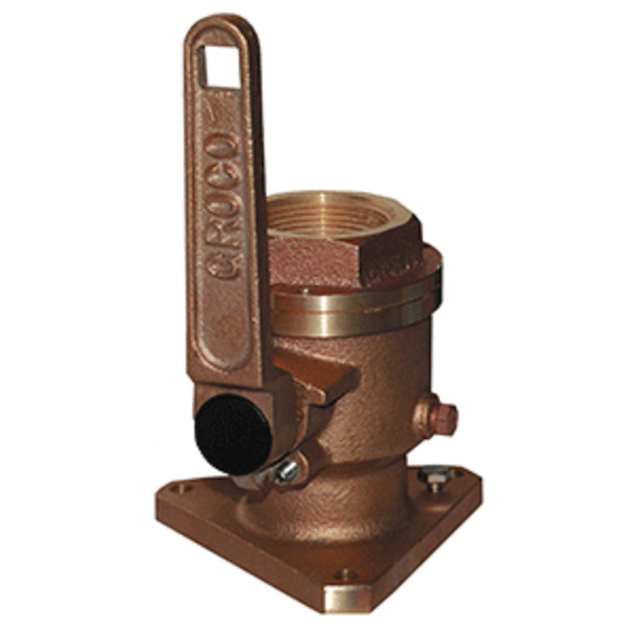 Groco 3/4 Bronze Flanged Full Flow Seacock