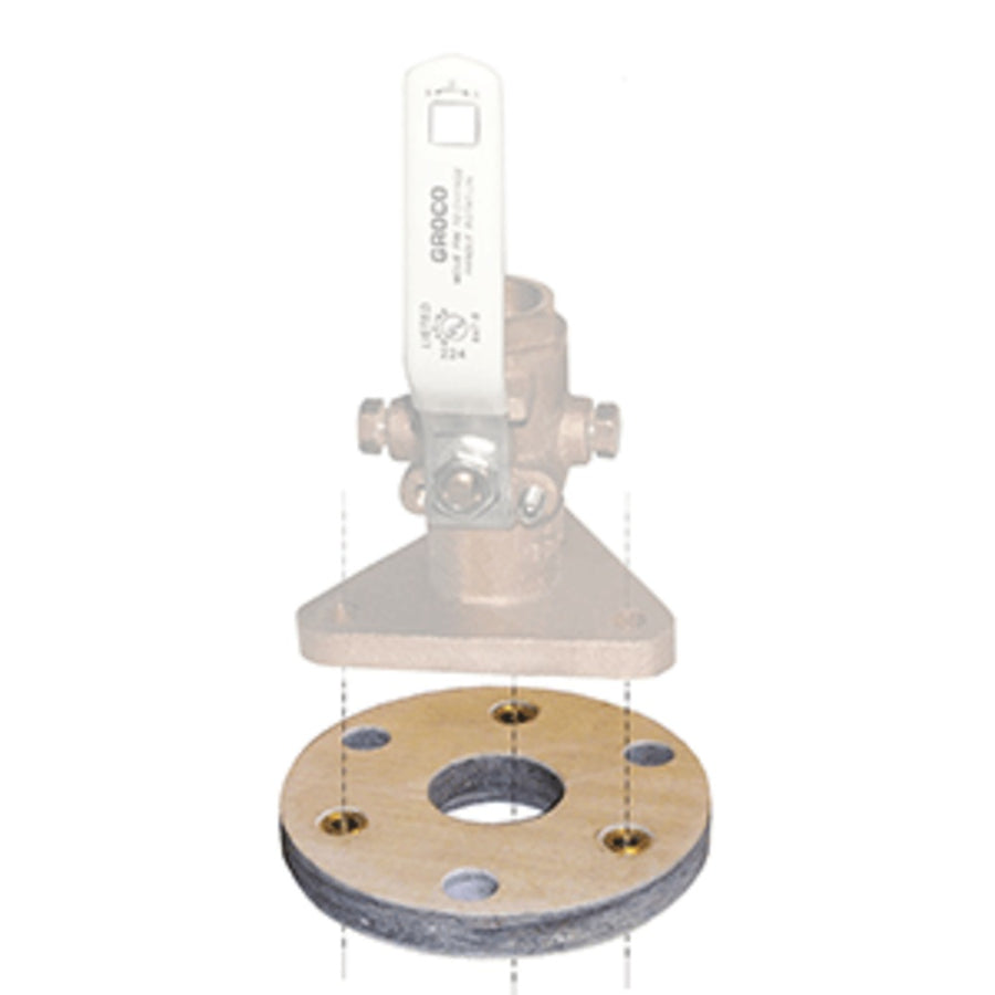 Groco Backing Block F/1-1/4 & 1-1/2 Seacocks