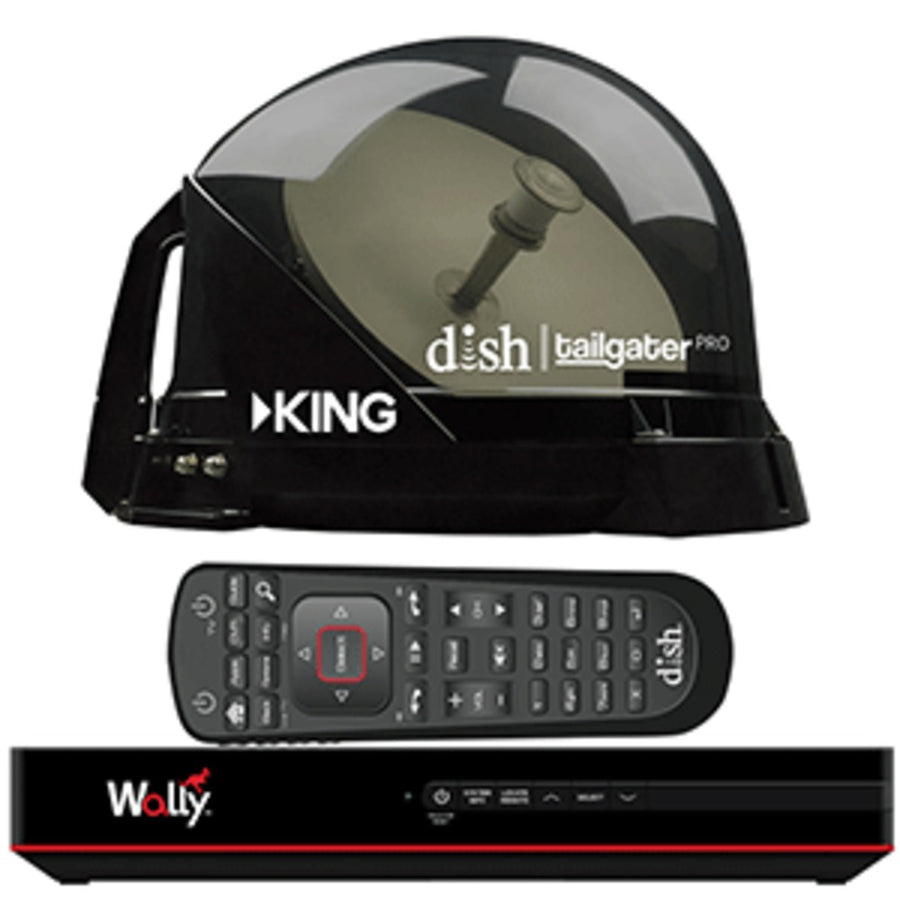 King Dish® Tailgater® Pro Premium Satellite Portable Tv Antenna W/dish® Wally® Hd Receiver