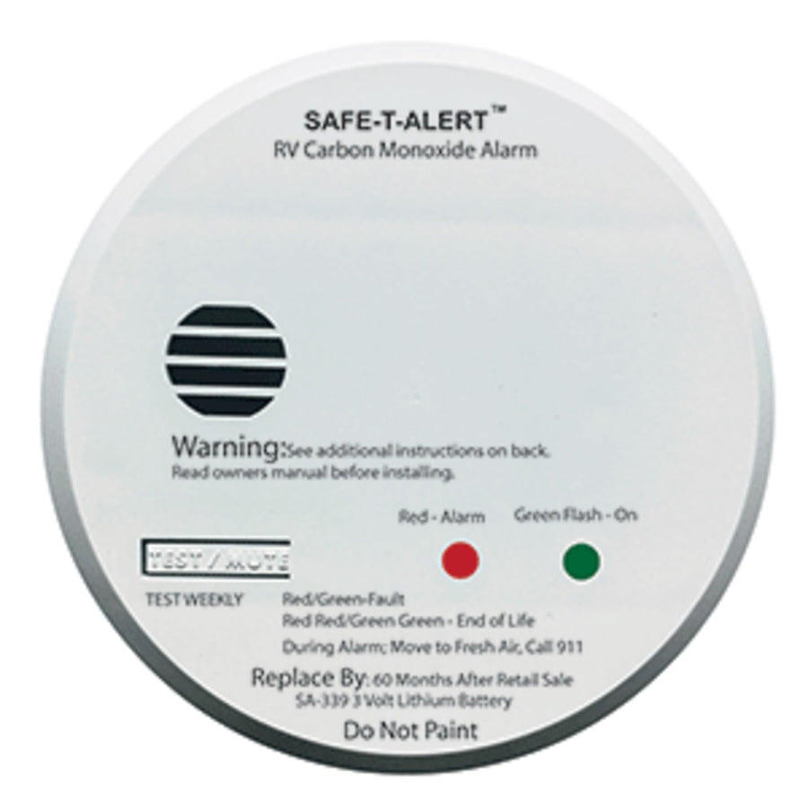 Safe-t-alert Sa-339 White Rv Battery Powered Co2 Detector