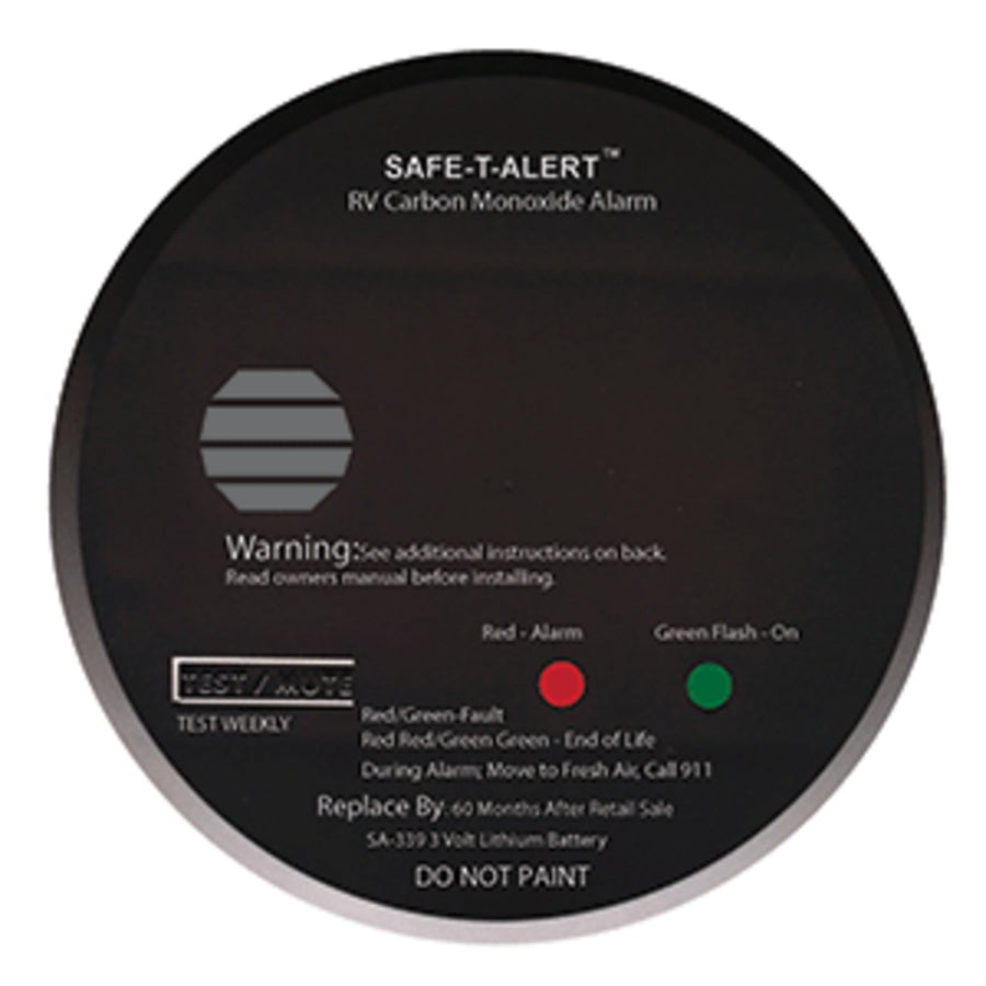 Safe-t-alert Sa-339 Black Rv Battery Powered Co2 Detector