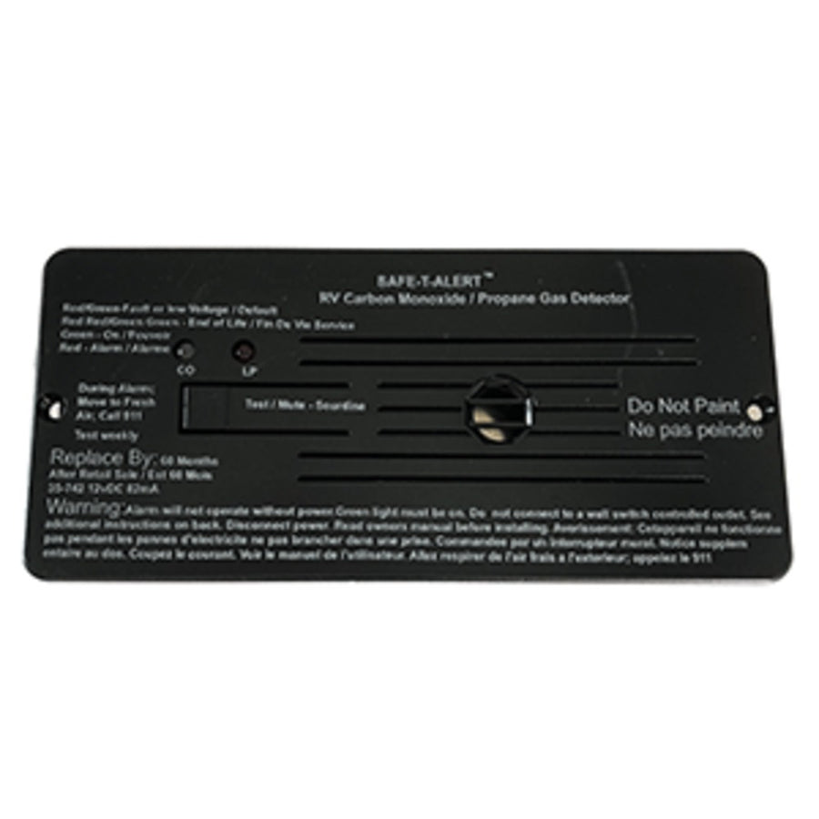 Safe-t-alert Combo Carbon Monoxide Propane Alarms Flush Mount - Black