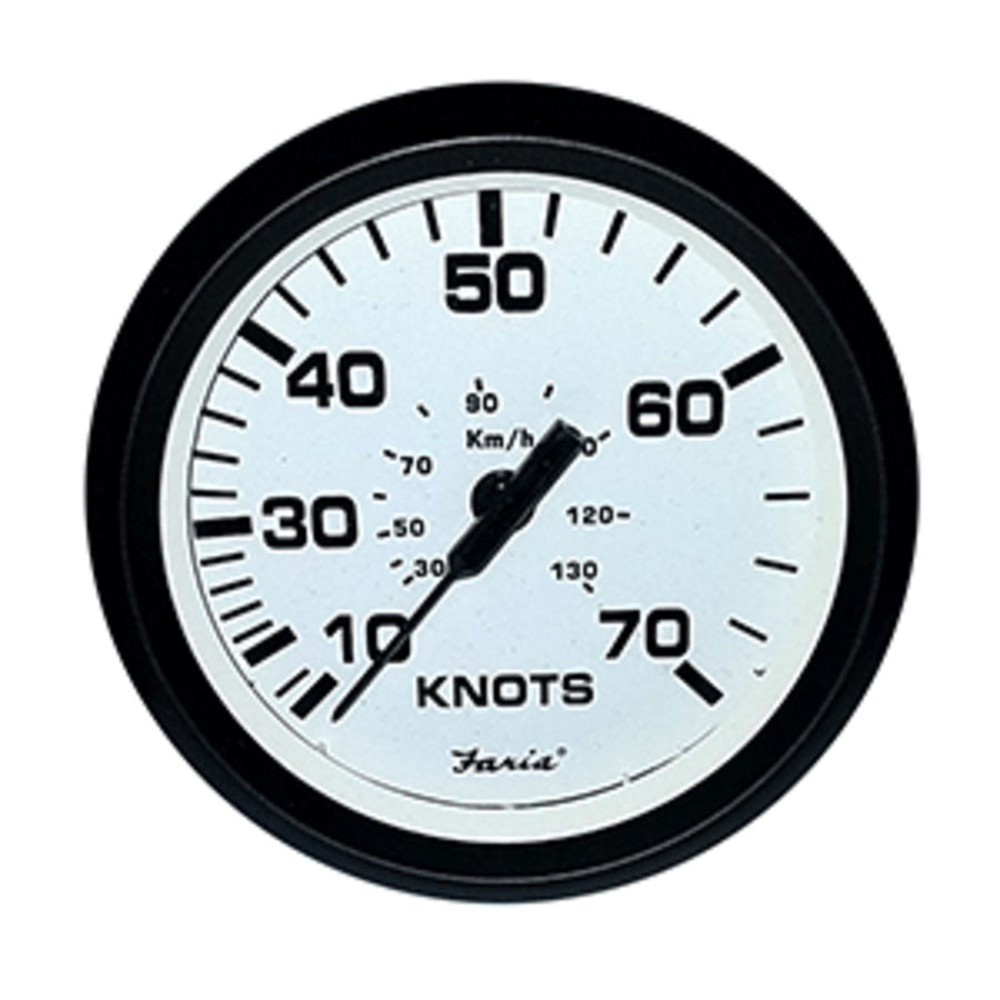Faria 4 Speedometer (70 Knot) Mechanical Euro White