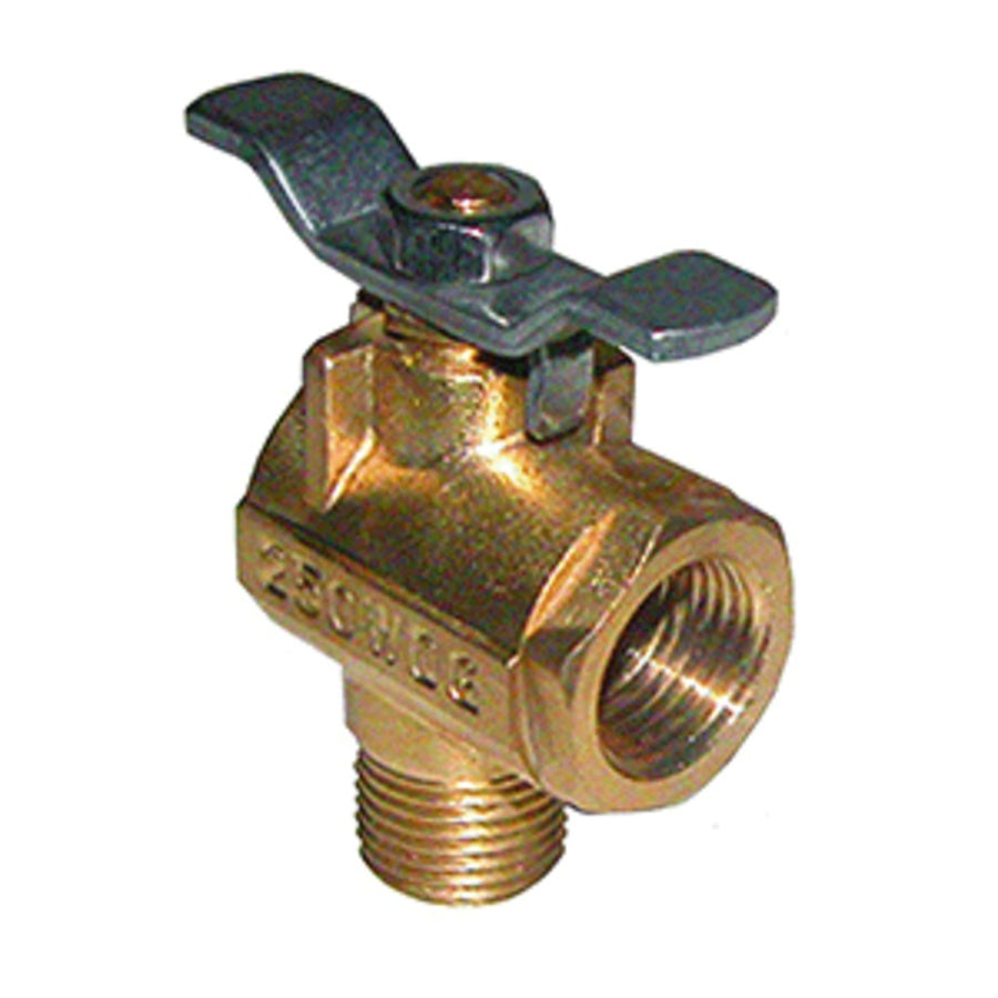 Groco 1/2 Npt 90° Bronze Fuel Valve