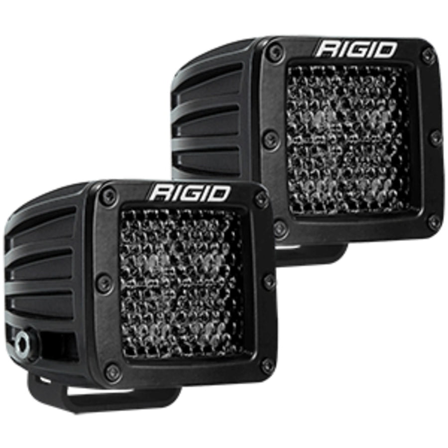 Rigid Industries D-series Pro Spot Diffused Midnight Surface Mount - Pair